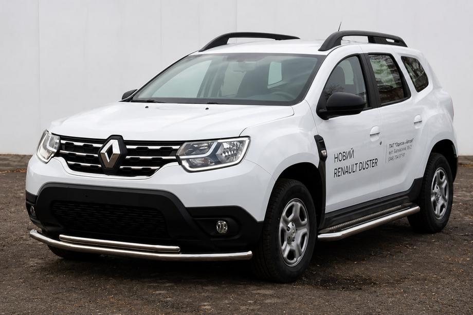Renault Duster 2018–2024 Přední ochranný rám F3-10 (nerez) Image