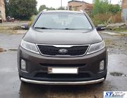 Kia Sorento II XM 2009–2014 Přední ochranný rám ST008 (2013-2015, nerez) fotografie 3