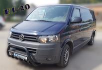 Volkswagen T5 2010–2015 Přední ochranný rám WT003 Black (nerez) fotografie 2
