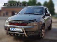 Lada Kalina 2004–2011 Přední ochranný rám WT003 (60 mm, nerez) fotografie 3