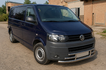 Volkswagen T5 2010–2015 Přední ochranný rám F3-42 (nerez) fotografie 3