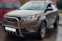 SsangYong Korando 2010–2019 Přední ochranný rám F1-40 (nerez) fotografie 2