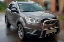 SsangYong Korando 2010–2019 Přední ochranný rám F1-40 (nerez) fotografie 3