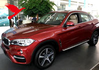 BMW X6 F16 2014–2019 Integrované střešní ližiny chrom OEM (hliník, montáž lepením) fotografie 2