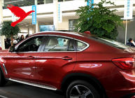 BMW X6 F16 2014–2019 Integrované střešní ližiny chrom OEM (hliník, montáž lepením) fotografie 3