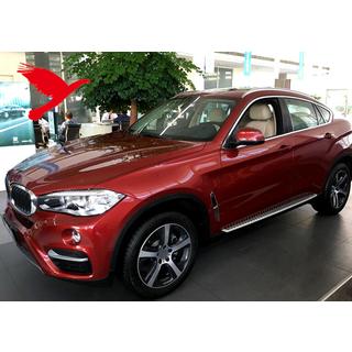Integrované střešní ližiny chrom OEM (hliník, montáž lepením) BMW X6 F16 2014–2019 fotografie 2
