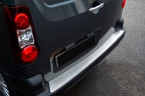 Citroen Berlingo 2008–2018 Ochranná lišta na zadní nárazník Omsa Line (nerez) fotografie 2