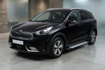 Kia Niro 2016–2021 Boční nášlapy Allmond Grey (2 ks, hliník) fotografie 1