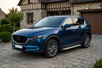 Mazda CX-5 2017–2025 Boční nášlapy Allmond Grey (2 ks, hliník) fotografie 1