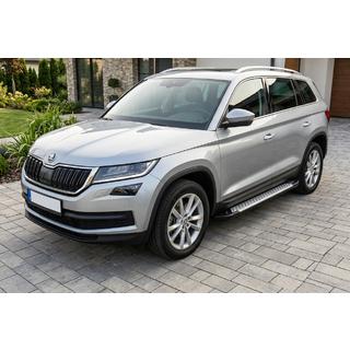 Boční nášlapy Allmond Grey (2 ks, hliník) Skoda Kodiaq 2016–2023 fotografie 1