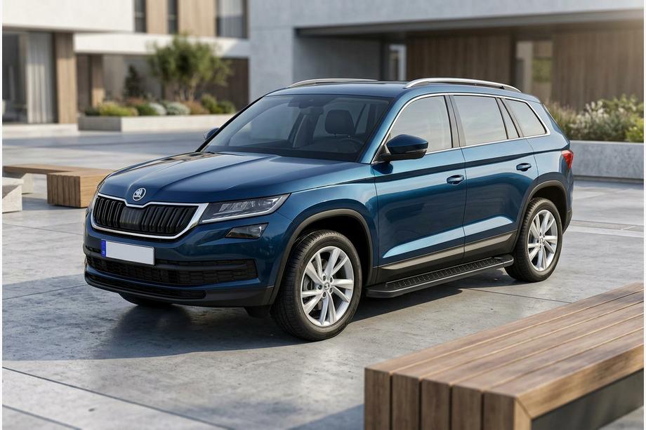 Skoda Kodiaq 2016–2023 Boční nášlapy Allmond Black (2 ks, hliník) Image
