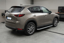 Mazda CX-5 2017–2025 Boční prahy Tayga Grey (2 ks, hliník) fotografie 1