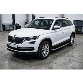 Boční prahy Tayga Grey (2 ks, hliník) Skoda Kodiaq 2016–2023 fotografie 1