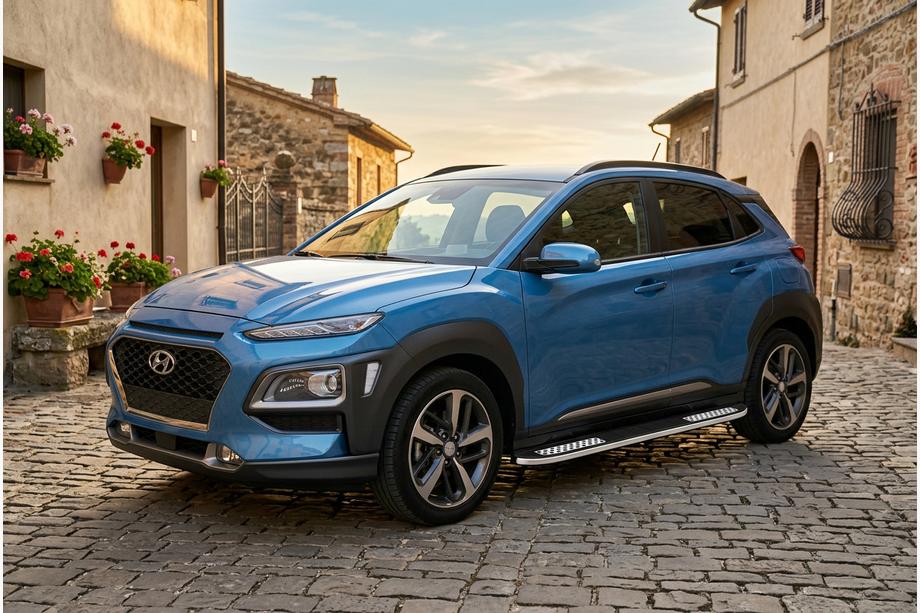 Hyundai Kona 2017–2023 Boční nášlapy Tayga V2 (2 ks, hliník) Image