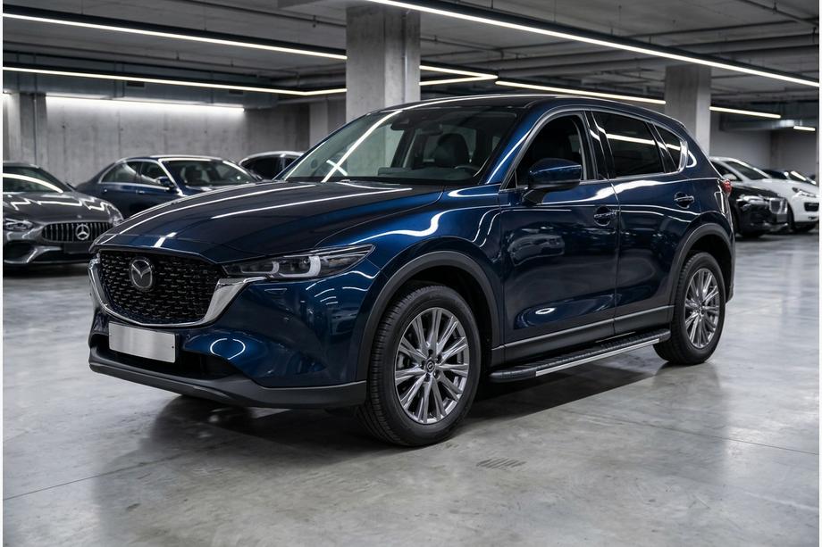 Mazda CX-5 2017–2025 Boční prahy Bosphore Grey (2 ks, hliník) Image