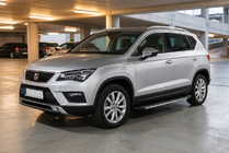 Seat Ateca 2016– Boční prahy Bosphore Grey (2 ks, hliník) fotografie 1