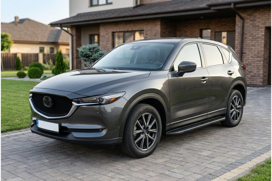 Mazda CX-5 2017–2025 Boční nášlapy Bosphore Black (2 ks, hliník) Image