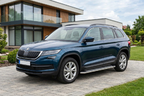 Skoda Kodiaq 2016–2023 Boční prahy Maydos V2 (2 ks, hliník ↗ nerez) fotografie 1