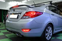 Hyundai Accent 2011–2017 Spoiler Niken V2 (k lakování) fotografie 3