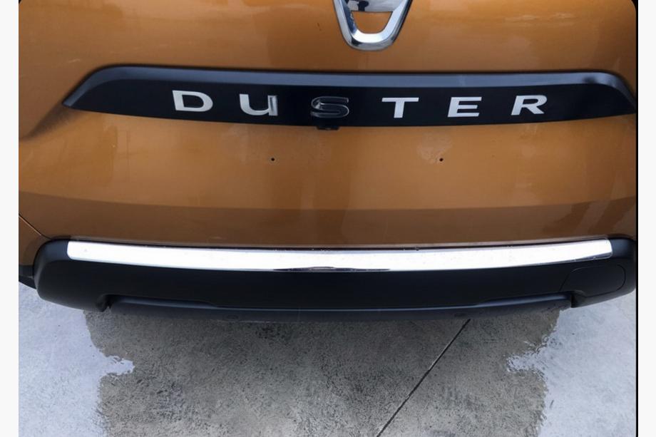 Renault Duster 2018–2024 Nerezová ochranná lišta zadního nárazníku Carmos V1 Image