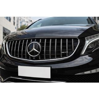 Přední maska chladiče GT Panamericana Chrome (2014-2019 pro V-class) Mercedes Vito/V-class W447 2014– fotografie 2