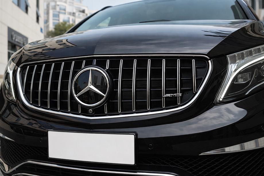 Mercedes Vito/V-class W447 2014– Přední maska chladiče GT Panamericana Chrome (2014-2019 pro V-class) Fotografie 2