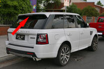 Range Rover Sport 2005–2013 Spoiler (k lakování) fotografie 1