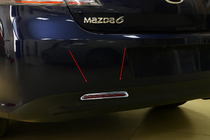 Mazda 6 2008–2012 Rámečky zadních mlhových světel (2 ks, plast) fotografie 1