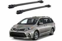 Toyota Sienna 2010–2020 Střešní nosič (příčníky) černý na podélníky OEM (hliník) fotografie 1