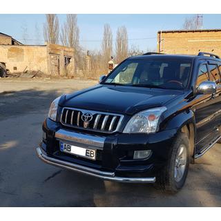 Přední ochranný rám ST014 (nerez) Toyota Land Cruiser Prado 120 2002–2009 fotografie 3