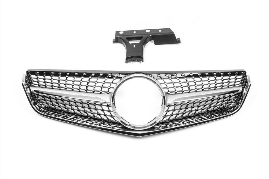 Mercedes E-Class kupé C207 2010–2017 Predni maska chladice (2009-2013, Diamond Silver) Fotografie 2
