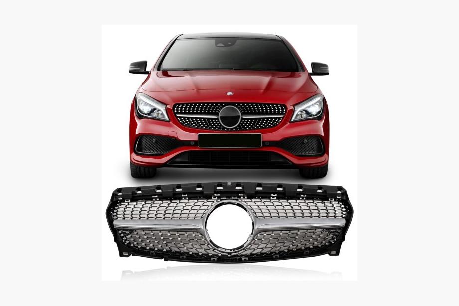 Mercedes CLA C117 2013–2019 Přední maska chladiče (2017-2019, Diamond Silver) Image