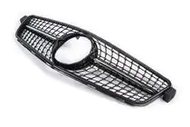 Mercedes C-class W204 2007–2015 Přední maska chladiče Diamond Black fotografie 3