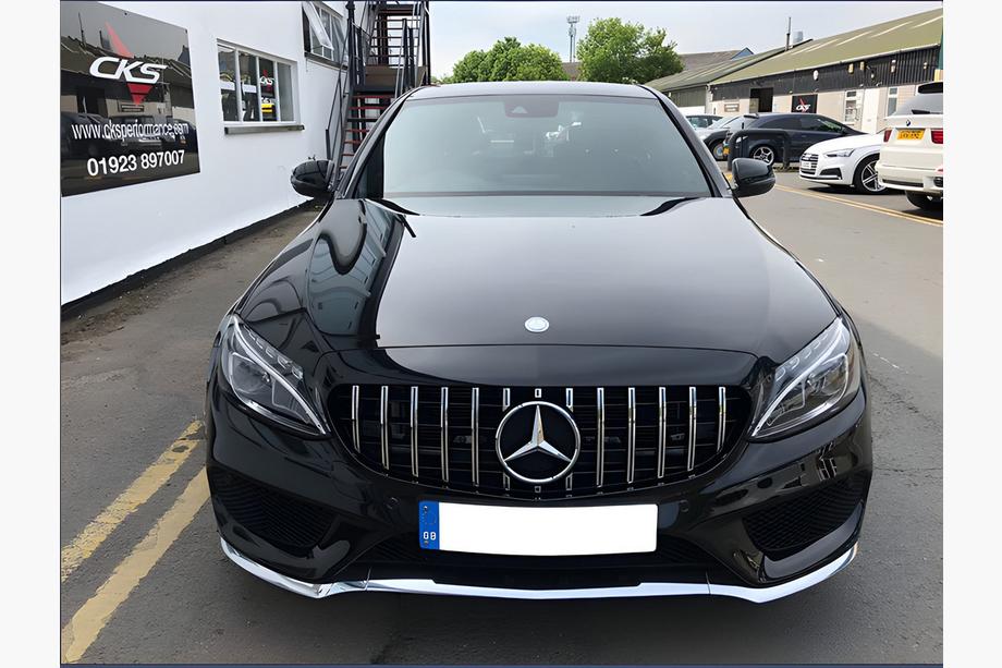 Mercedes C-Class W205 2014–2021 Přední maska Panamericana GT (pro Avantgarde/AMG-Line/C43 AMG) Fotografie 6