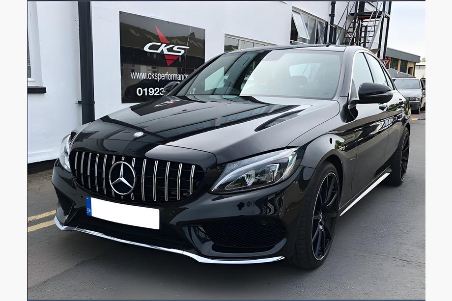Mercedes C-Class W205 2014–2021 Přední maska Panamericana GT (pro Avantgarde/AMG-Line/C43 AMG) Fotografie 8