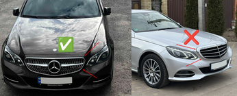 Mercedes E-Class W212 2009–2016 Přední maska chladiče Diamond Black (pro Avantgarde a AMG-Line, 2013-2016) fotografie 6