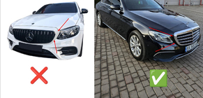 Mercedes E-class W213 2016–2023 Přední maska BRB (pro Classic a Exclusive, 2016-2019) fotografie 2