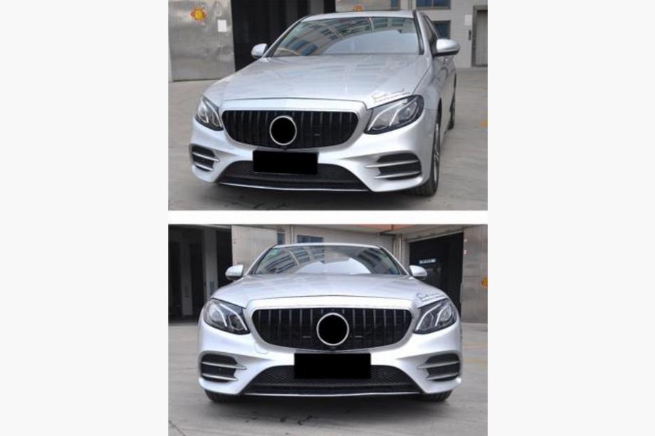 Mercedes E-class W213 2016–2023 Přední maska chladiče GT Panamericana (pro Avantgarde/AMG-Line/E43 AMG/E53 AMG 2016-2019) Fotografie 3
