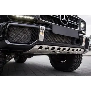 Nerezová ochrana předního nárazníku Mercedes G-Class W463 1990–2018 fotografie 2