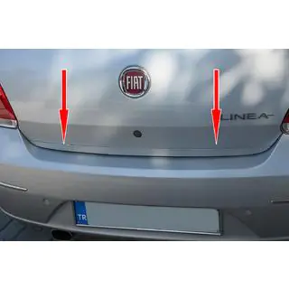 Nerezová lišta na hranu víka kufru