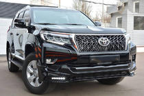 Toyota Land Cruiser Prado 150 2009–2023 Nástavce na přední a zadní nárazník TRD (2017-) Černá barva fotografie 1