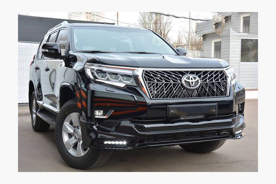 Toyota Land Cruiser Prado 150 2009–2023 Nástavce na přední a zadní nárazník TRD (2017-) Černá barva Image