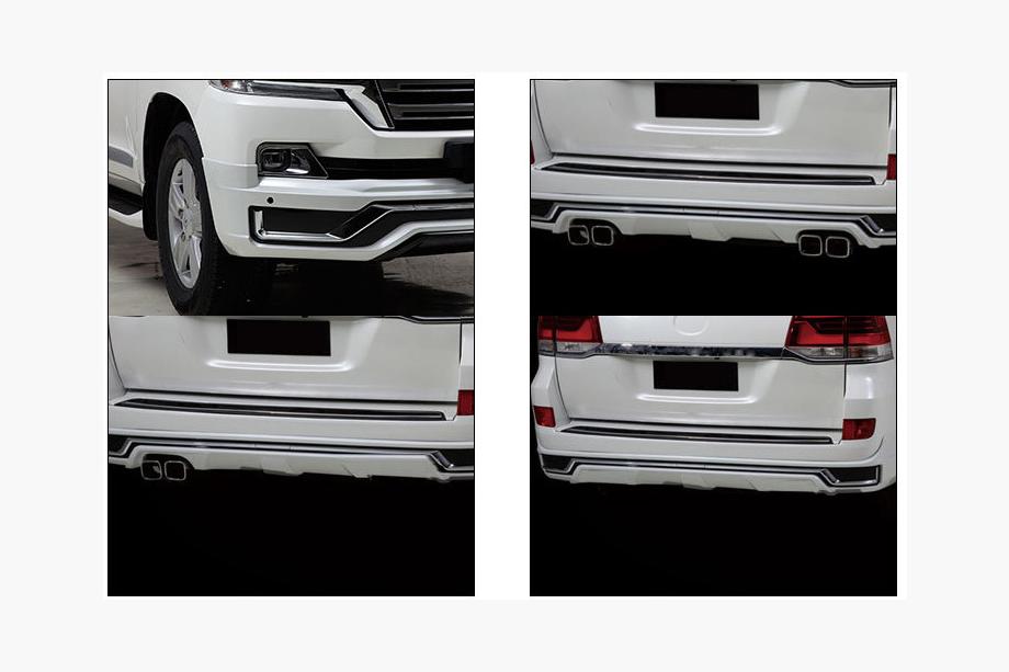 Toyota Land Cruiser 200 2007–2021 Sada bodykitu 2016↗ (Modelista V3) Bílá barva Fotografie 6