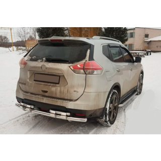 Zadní ochranný rám NSXT.13.6.B1-08 (nerez) Nissan X-trail T32/Rogue 2014–2021 fotografie 2