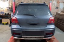 Mitsubishi Outlander 2001–2006 Zadní ochranný rám AK002/2 (nerez) fotografie 1
