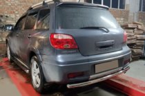 Mitsubishi Outlander 2001–2006 Zadní ochranný rám AK002/2 (nerez) fotografie 3