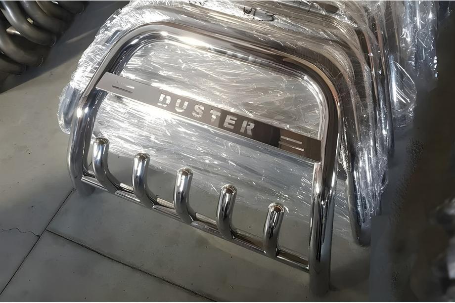 Dacia Duster 2008–2018 Přední ochranný rám RNDT.09.F1-58.6 (nerez) Fotografie 2