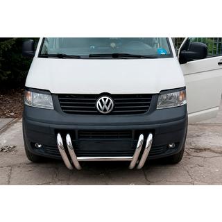 Přední ochranný rám ST006-03 „nízdr y“ (nerez) Volkswagen T5 Transporter 2003–2010 fotografie 2