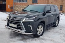 Lexus LX570/450d 2008–2022 Predni ochranny ram ST014 (2015+, nerez) fotografie 7