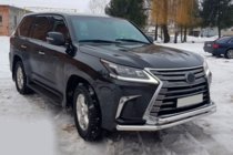 Lexus LX570/450d 2008–2022 Predni ochranny ram ST014 (2015+, nerez) fotografie 2